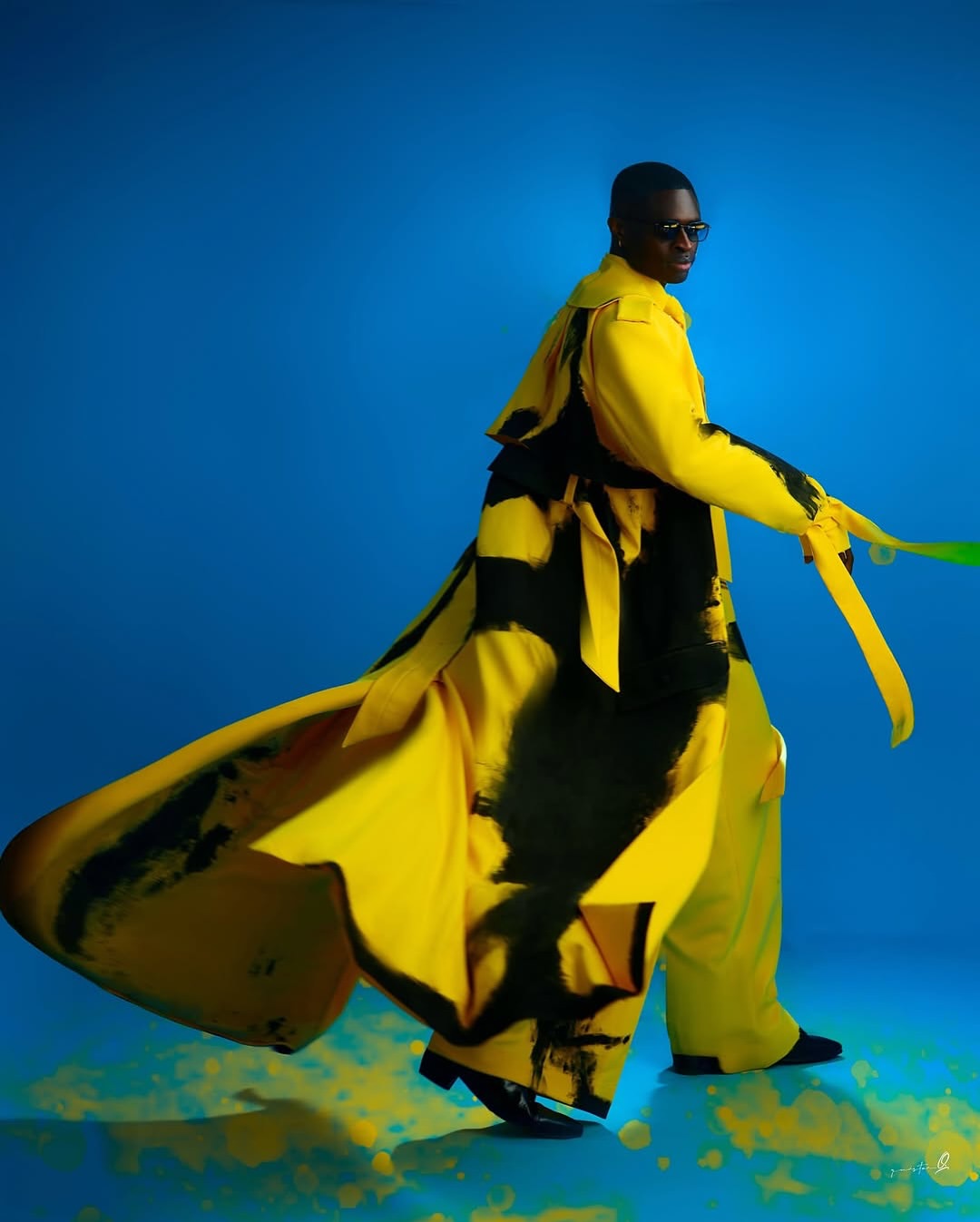 The Yellow painted Suit