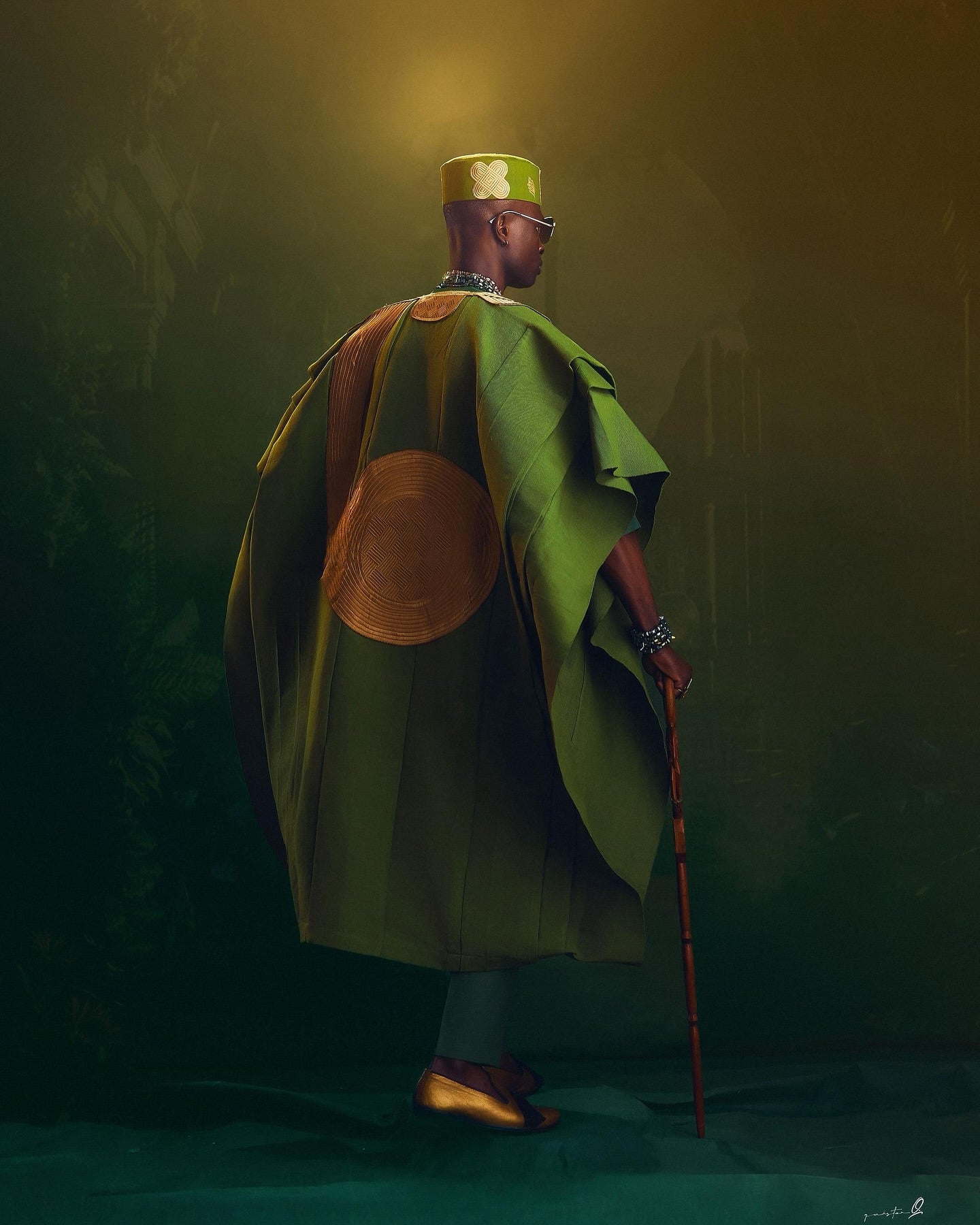 Olive Green Agbada