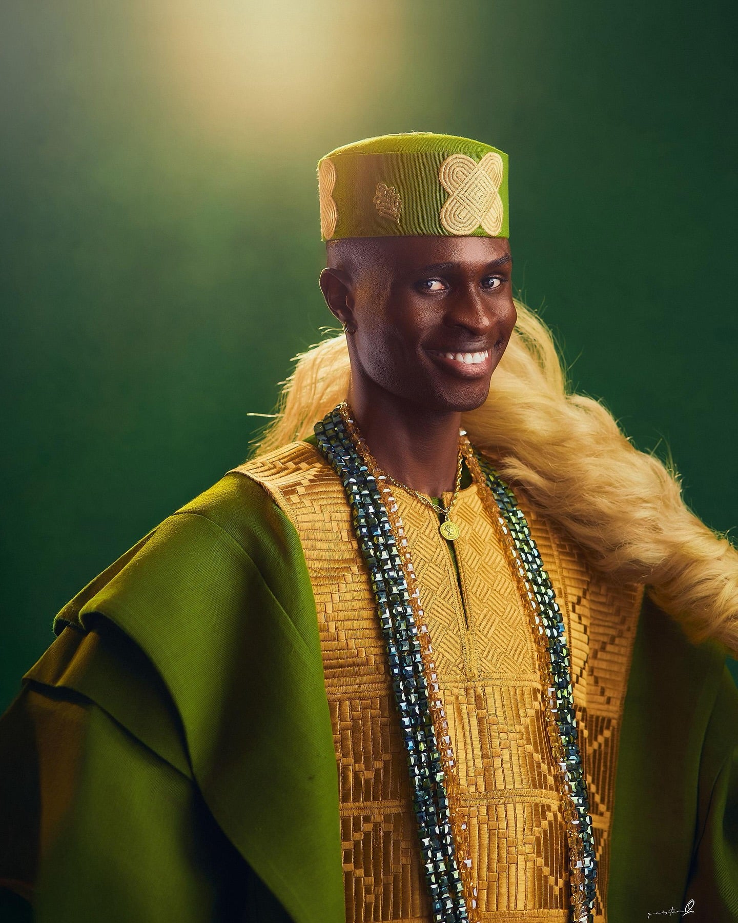 Olive Green Agbada