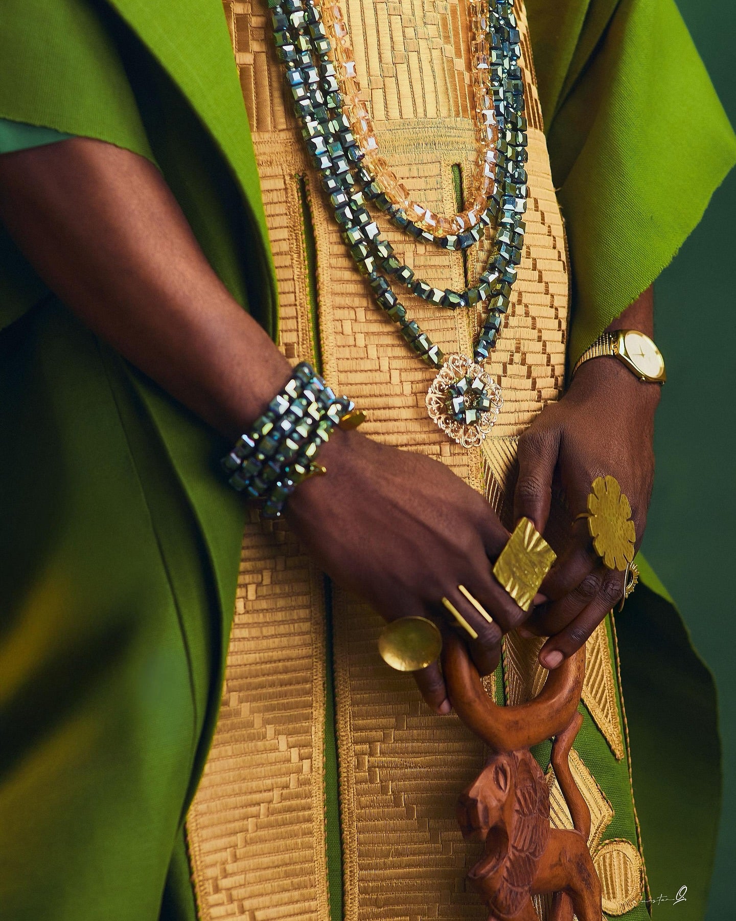 Olive Green Agbada