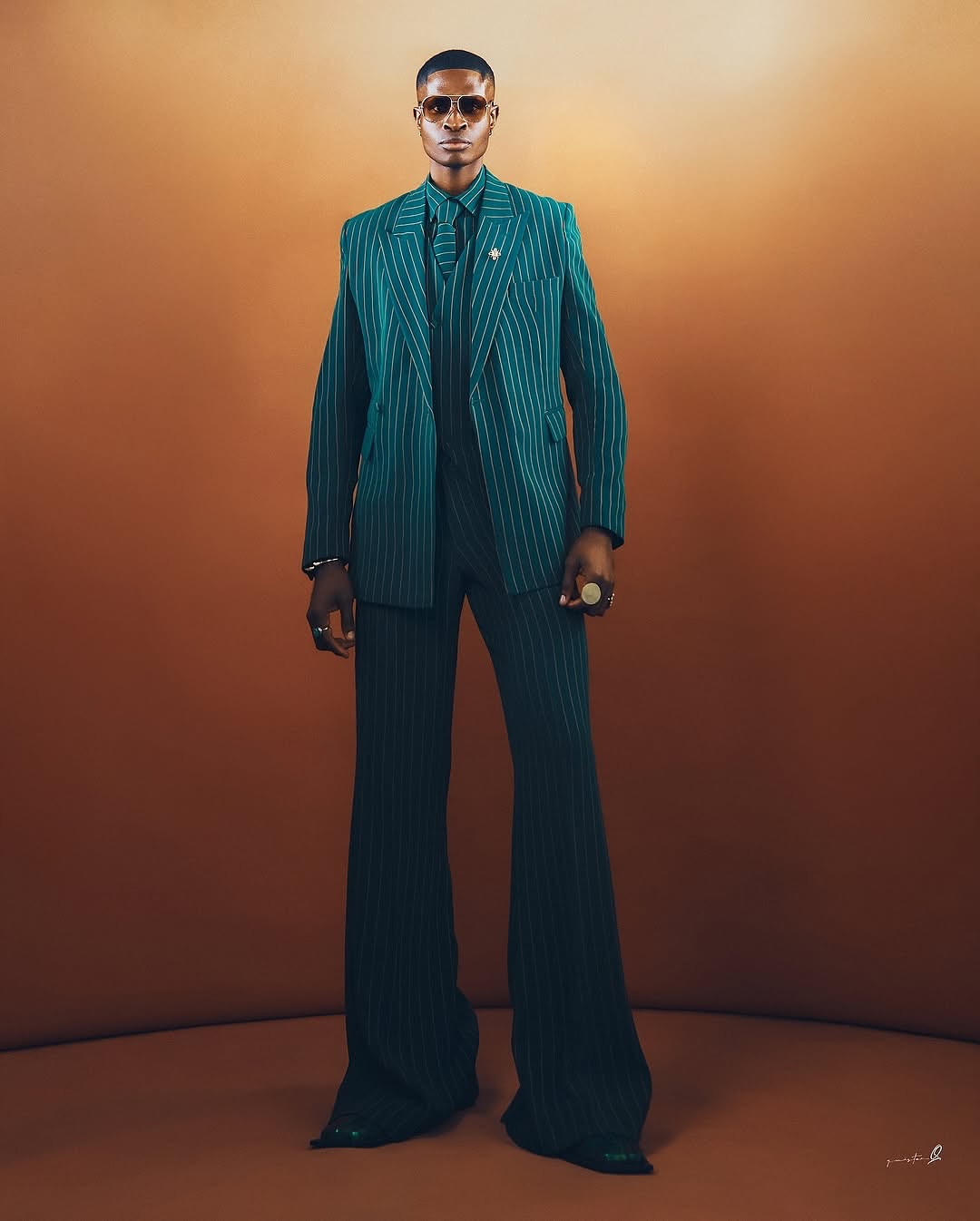 Deep Teal Double Breasted Suit